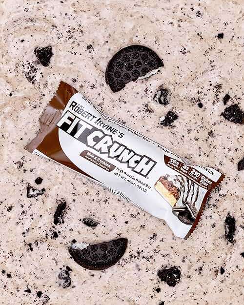 FITCRUNCH Full Size Protein Bars, Designed by Robert Irvine, World’s Only 6-Layer Baked Bar, Just 6g of Sugar & Soft Cake Core (12 Count, Milk & Cookies) - Image 7