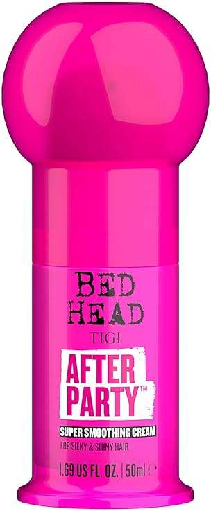 Bed Head by TIGI After Party Super Smoothing Cream – Anti Frizz Hair Styling Product, Humidity Protection for Frizzy or Dull Hair, Travel Size 1.69 fl oz - Image 1