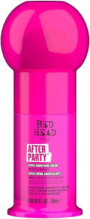 Bed Head by TIGI After Party Super Smoothing Cream – Anti Frizz Hair Styling Product, Humidity Protection for Frizzy or Dull Hair, Travel Size 1.69 fl oz - Image 4