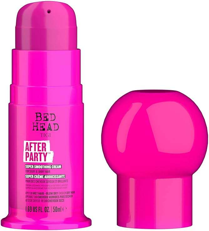 Bed Head by TIGI After Party Super Smoothing Cream – Anti Frizz Hair Styling Product, Humidity Protection for Frizzy or Dull Hair, Travel Size 1.69 fl oz - Image 7