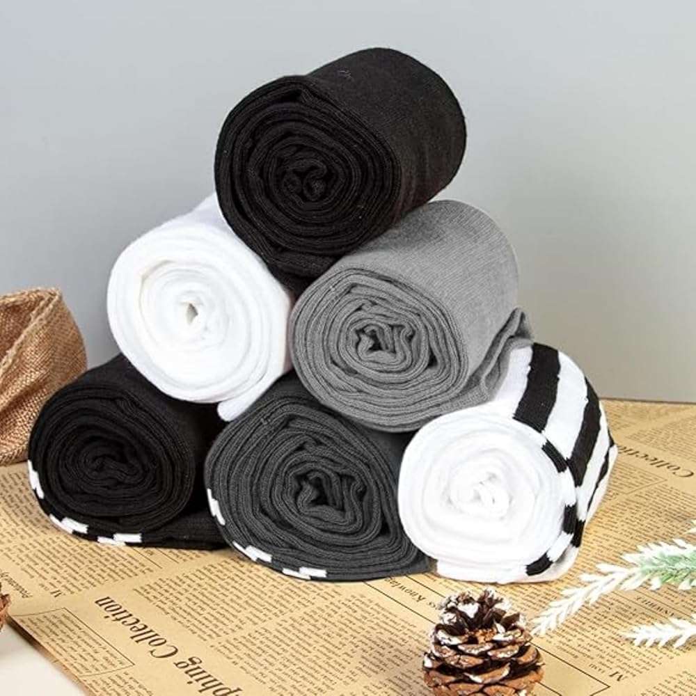 Chalier Thigh High Socks for Women Casual Thigh Socks Soft Comfort Womens Stockings for Holidays - Image 3