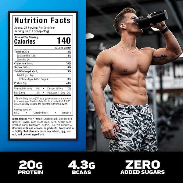 Muscletech Grass-Fed Whey Protein Powder (Deluxe Vanilla, 1.8 lb) - Smoothie & Milkshake Mix Supports Muscle Gain & Recovery - 20g Protein - Non-GMO & Gluten-Free - Image 3