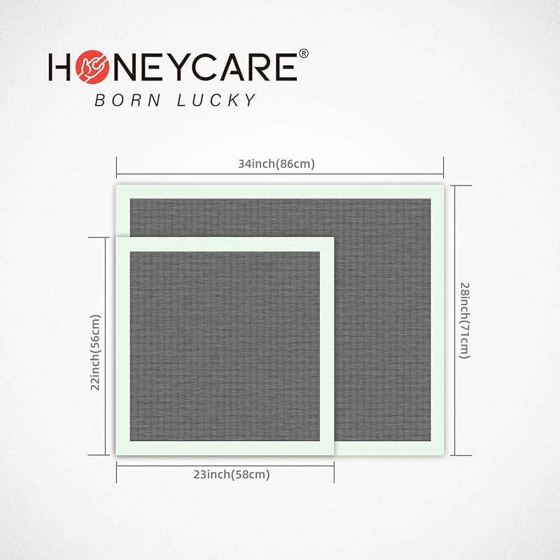 HONEY CARE All-Absorb Puppy Training Pads | Doggie Potty Pads Absorb Eliminating Urine Odor, Ultra Charcoal Dog Pee Pad (Carbon, L 22x23 inch, 100ct) - Image 6