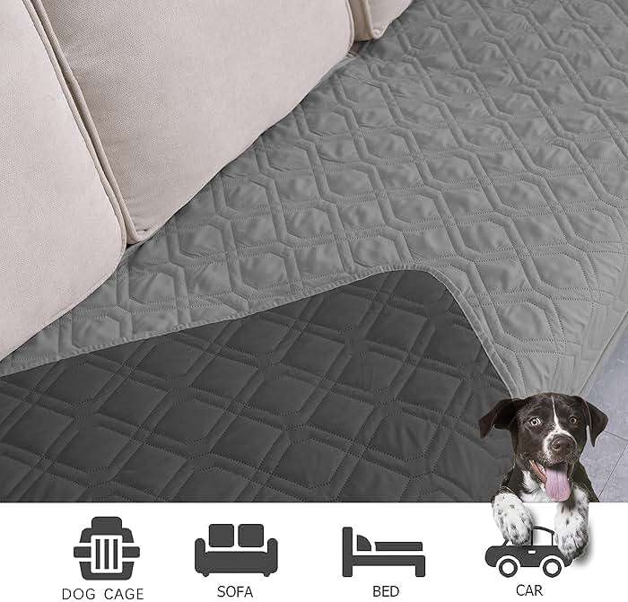 Ameritex Waterproof Dog Bed Cover Pet Blanket for Furniture Bed Couch Sofa Reversible - Image 3