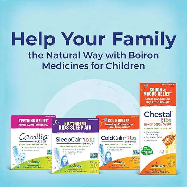 Boiron Chestal Kids Pellets for Cough and Mucus Relief, Nasal or Chest Congestion, and Sore Throat Relief - 2 Count (160 Pellets) - Image 9