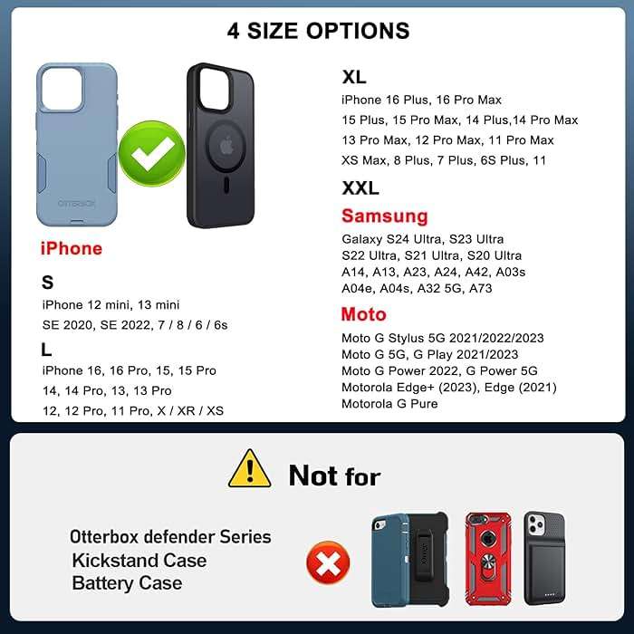 ykooe Cell Phone Holster Compatible with iPhone 16/15/14/13/12 Pro Max & Plus,17 Air Models - Belt Clip and Card Holder, Black, XL - Image 2