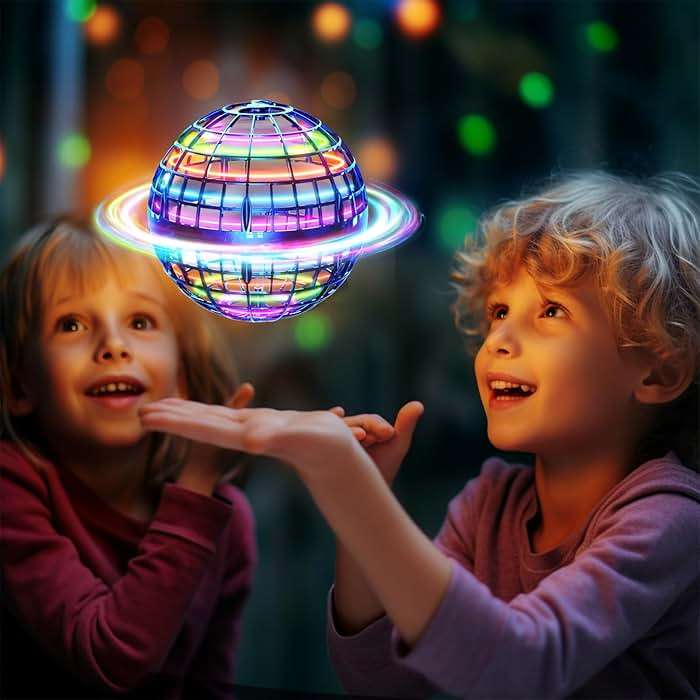 Ivtivfu Flying Orb Ball (Blue, 2026 Upgraded) with Dazzling Lights, Magic Hover Spinner, Cool Boomerang Drone, Floating Cosmic Globe, Kids Toys Gifts for 6 7 8 9 10 Year Old Boys Girls - Image 2