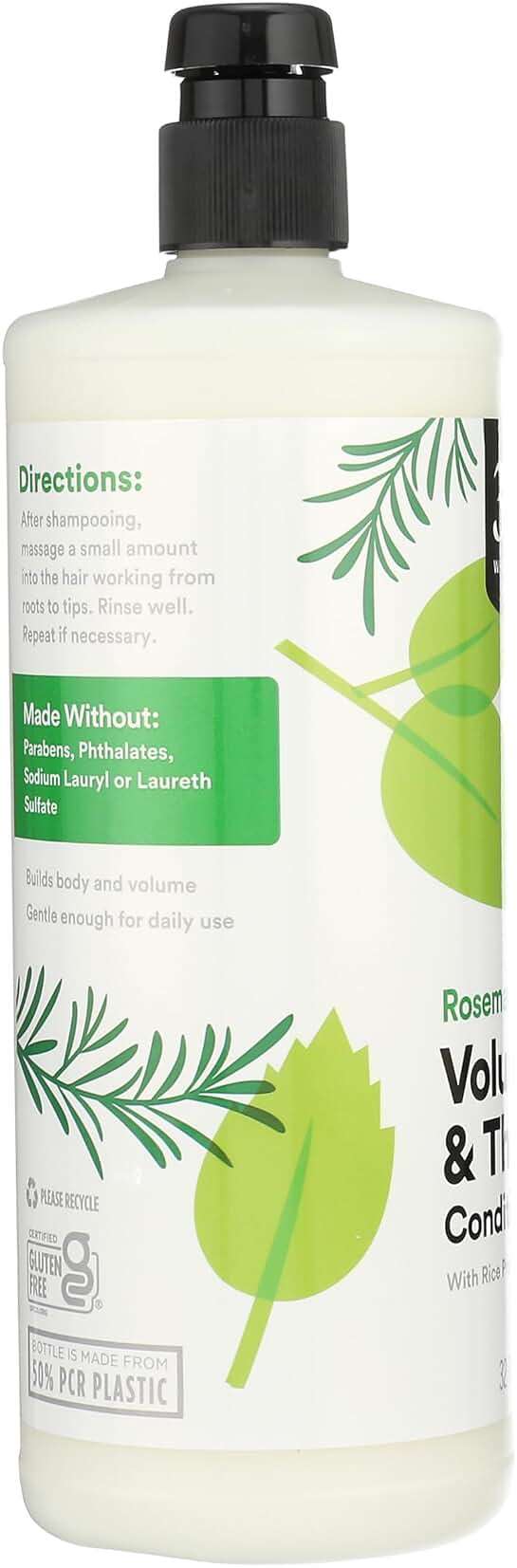 365 by Whole Foods Market, Volume & Thickness Conditioner with Rice Protein & Collagen, Rosemary Mint Scent, 32 Fl Oz - Image 5