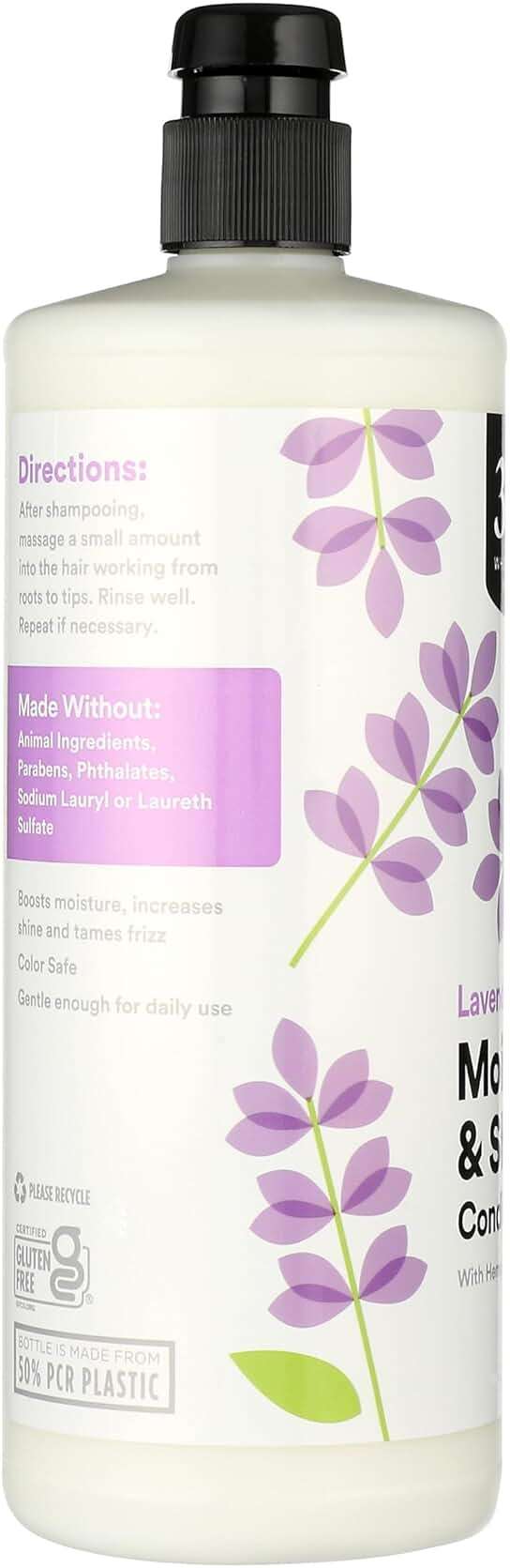 365 by Whole Foods Market, Moisture & Shine Conditioner with Hemp Seed & Argan Oil, Lavender Scent, 32 Fl Oz - Image 4
