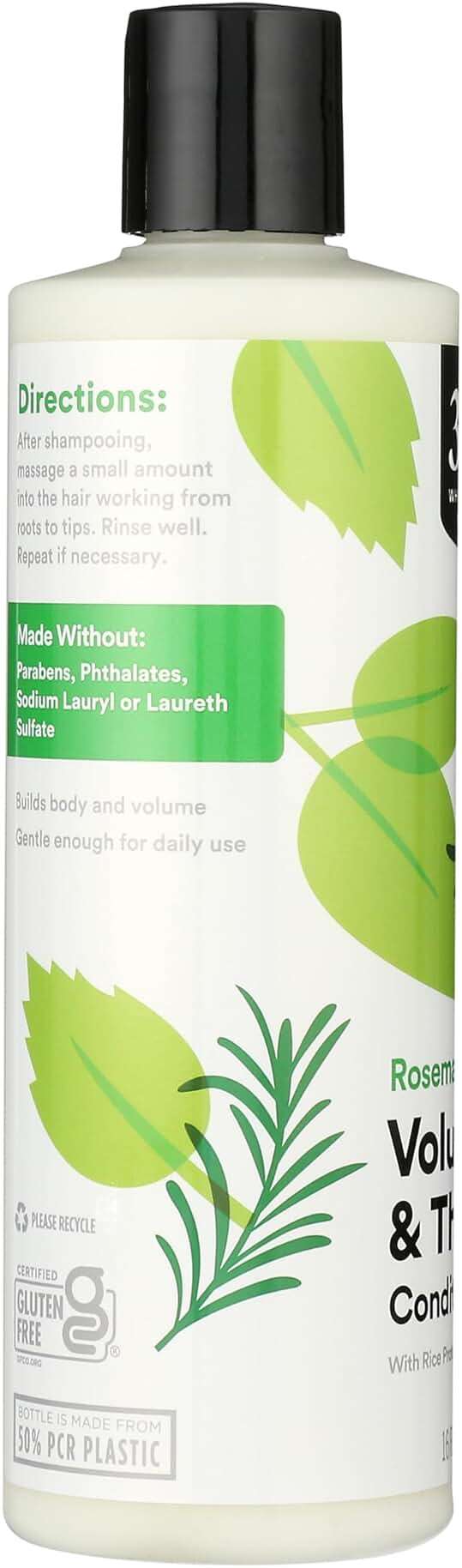 365 by Whole Foods Market, Volume & Thickness Conditioner with Rice Protein & Collagen, Rosemary Mint Scent, 16 Fl Oz - Image 4