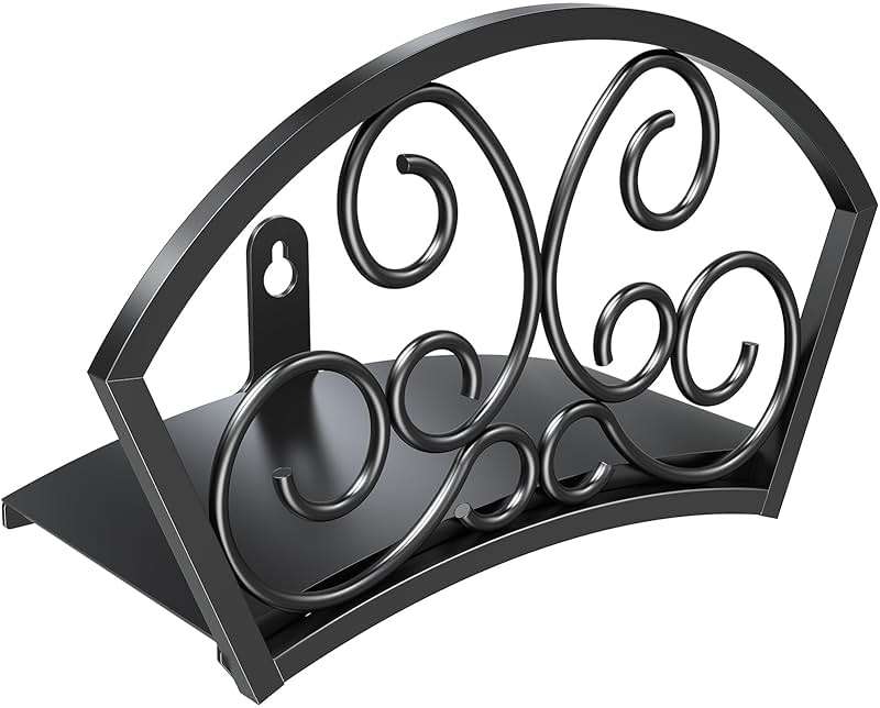 GOFORWILD Garden Hose Holder, Decorative Hose Butler Sturdy Water Hose Rack, Durable Wall Hose Hanger, Holds 125-Feet of 5/8-Inch Hose, Hose Reel, Made of Gauge Steel, 7019 - Image 1
