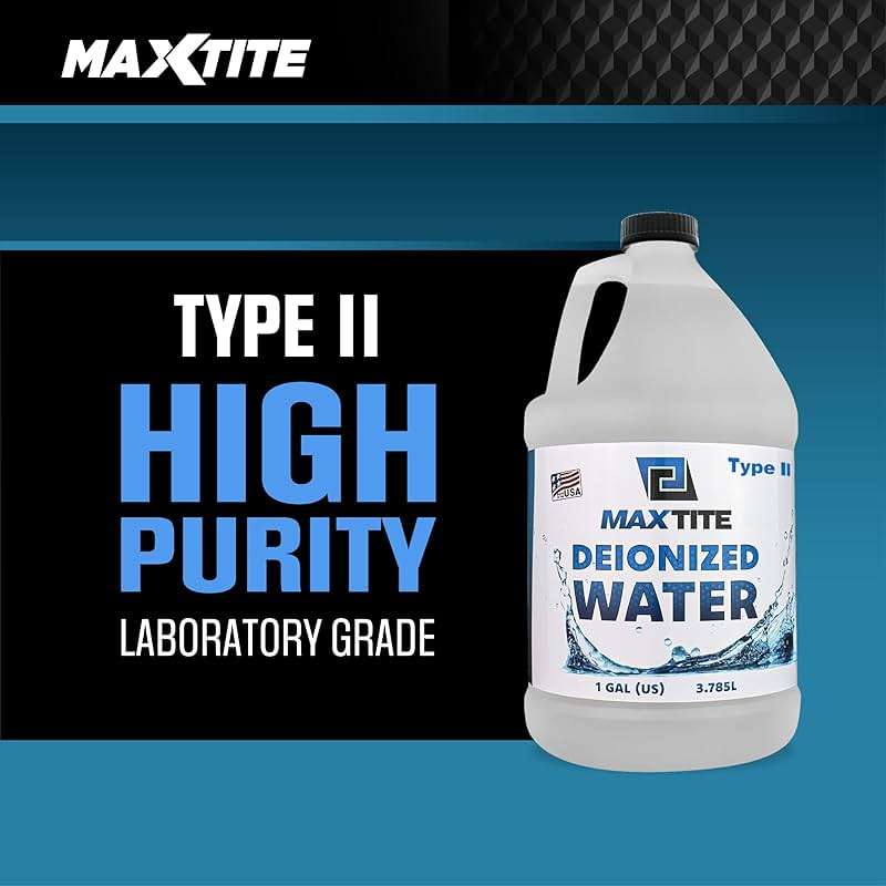 MAXTITE Type II Deionized Water - Laboratory Grade (4 Gallons) - Image 3