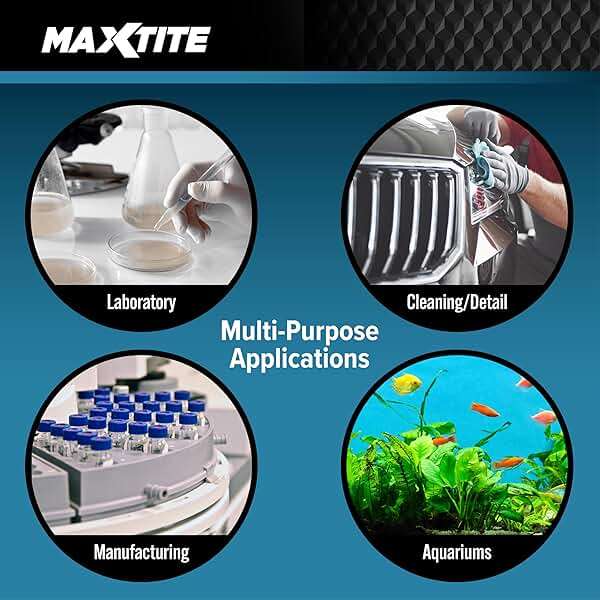 MAXTITE Type II Deionized Water - Laboratory Grade (4 Gallons) - Image 6