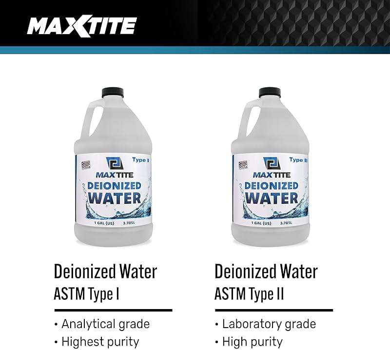 MAXTITE Type II Deionized Water - Laboratory Grade (4 Gallons) - Image 7