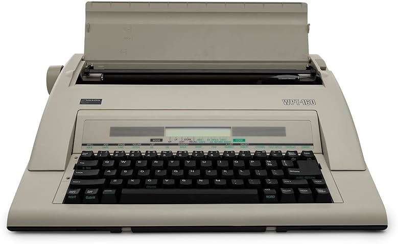 Nakajima WPT-160 Electronic Portable Typewriter with Correct Film Ribbon (2 Items) - Image 2