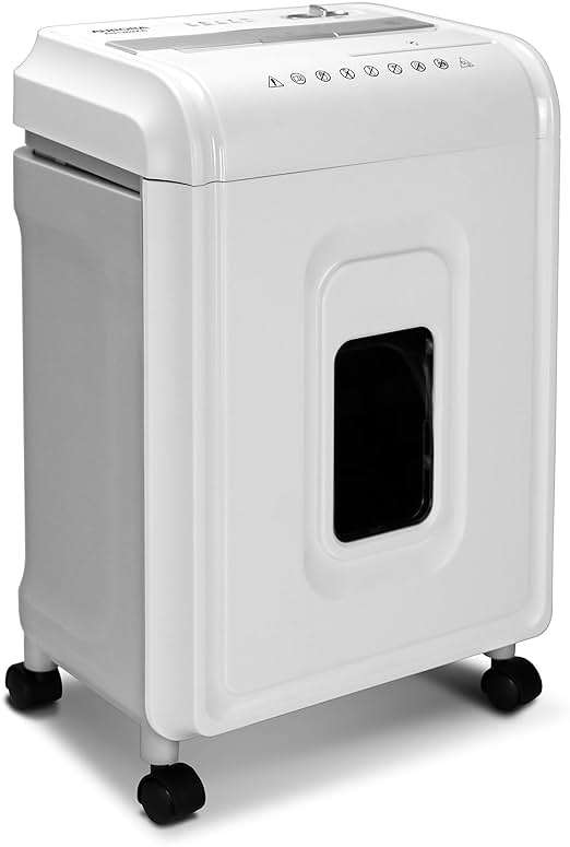 Aurora AU1262XA Anti-Jam 12-Sheet Crosscut Paper and CD/Credit Card Shredder, White/Gray - Image 7