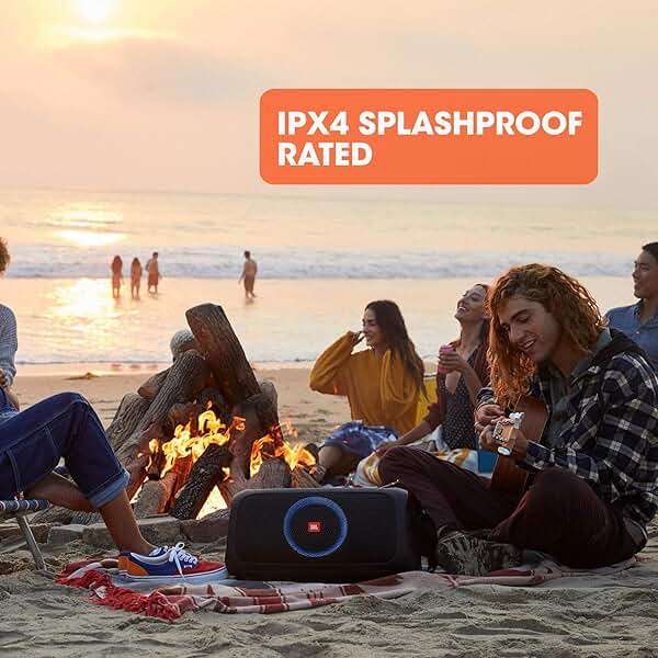 JBL PartyBox On-The-Go Portable Party Speaker with Built-in Lights Black (Renewed) - Image 5