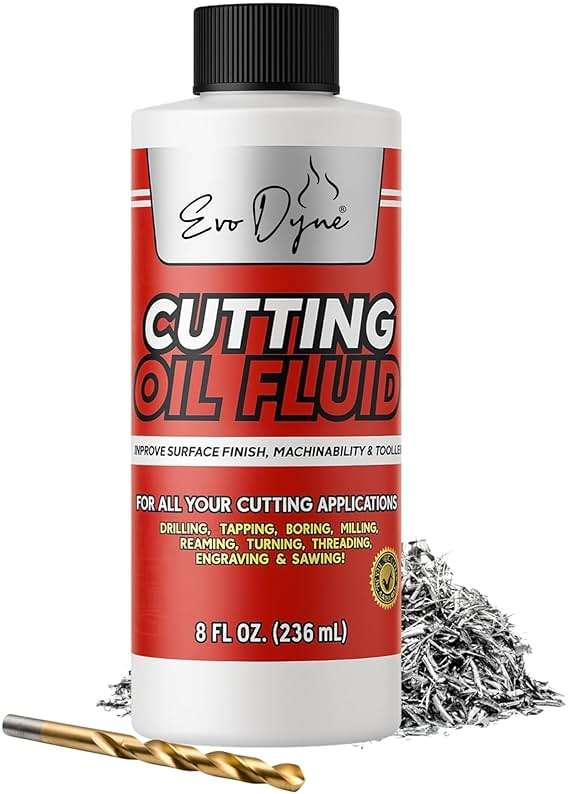 Cutting Oil, Cutting Fluid 8-OZ, Made in The USA | Cutting Oil for Drilling, Tapping, Milling | Professional Grade Fluid - Safe on Metal & Glass by Evo Dyne - Image 1