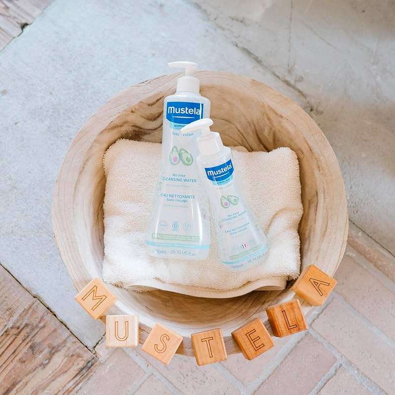 Mustela No-Rinse Micellar Cleansing Water for Babies - Made with Natural Avocado Perseose & Aloe Vera - Safely Cleans Baby's Face, Hands & Diaper Area - 1 or 2-Pack - Various Sizes - Image 3
