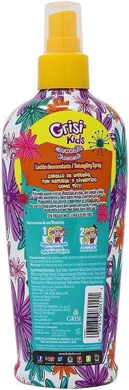 Ricitos Kids Chamomile Hair Lotion Leave-In Detangler, Natural Lightening Spray for Girls, Gentle Paraben-Free Formula for Easy Brushing, Knot-Free Hair, Soft Texture and Shine, 8.4 Fl Oz, Pack of 3 - Image 4