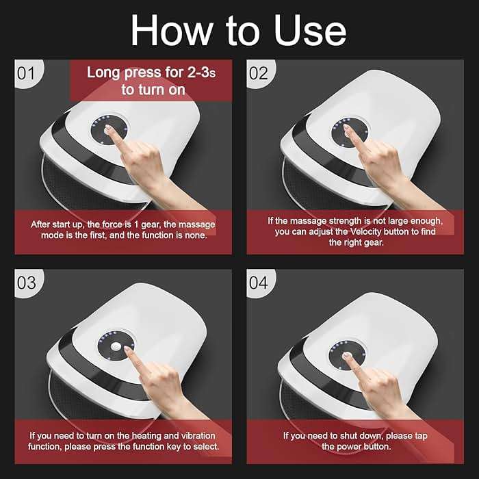 Xllent Hand Massager with Compression & Heating,Mothers Day Gifts for Him and Her,Electric Hand Massager for Arthritis and Carpal Tunnel,Gifts for Women Men Her Him(White) - Image 4