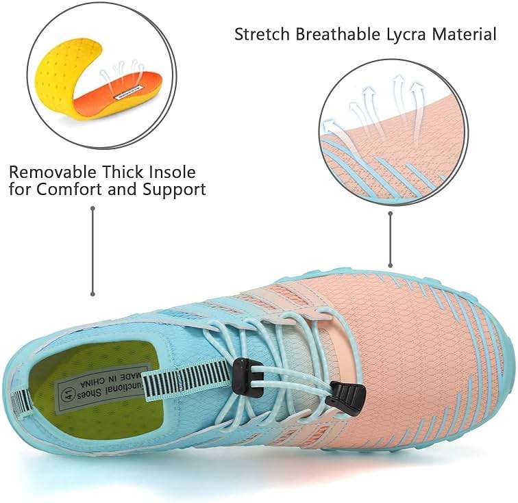 WateLves Water Shoes Mens Womens Barefoot Beach Swim Shoes Quick-Dry Aqua Socks Pool Shoes for Surf Yoga Water Aerobics - Image 4