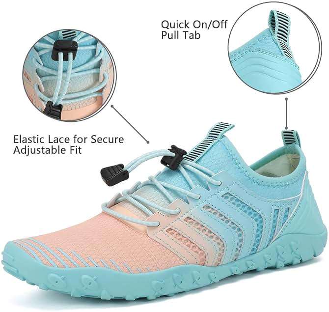 WateLves Water Shoes Mens Womens Barefoot Beach Swim Shoes Quick-Dry Aqua Socks Pool Shoes for Surf Yoga Water Aerobics - Image 5