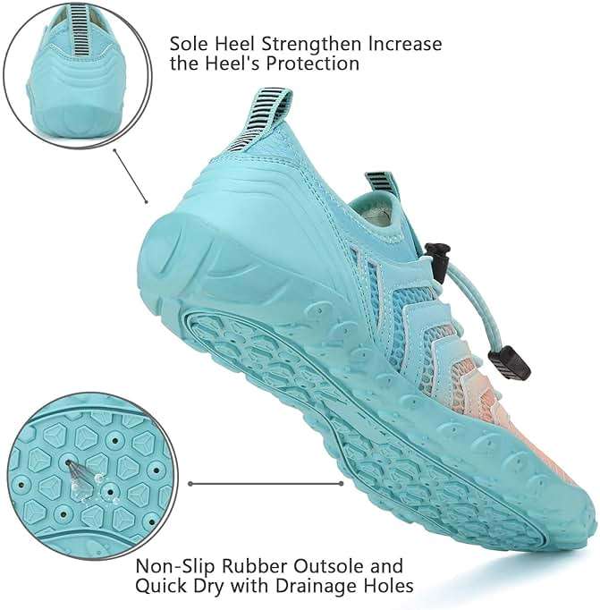 WateLves Water Shoes Mens Womens Barefoot Beach Swim Shoes Quick-Dry Aqua Socks Pool Shoes for Surf Yoga Water Aerobics - Image 6