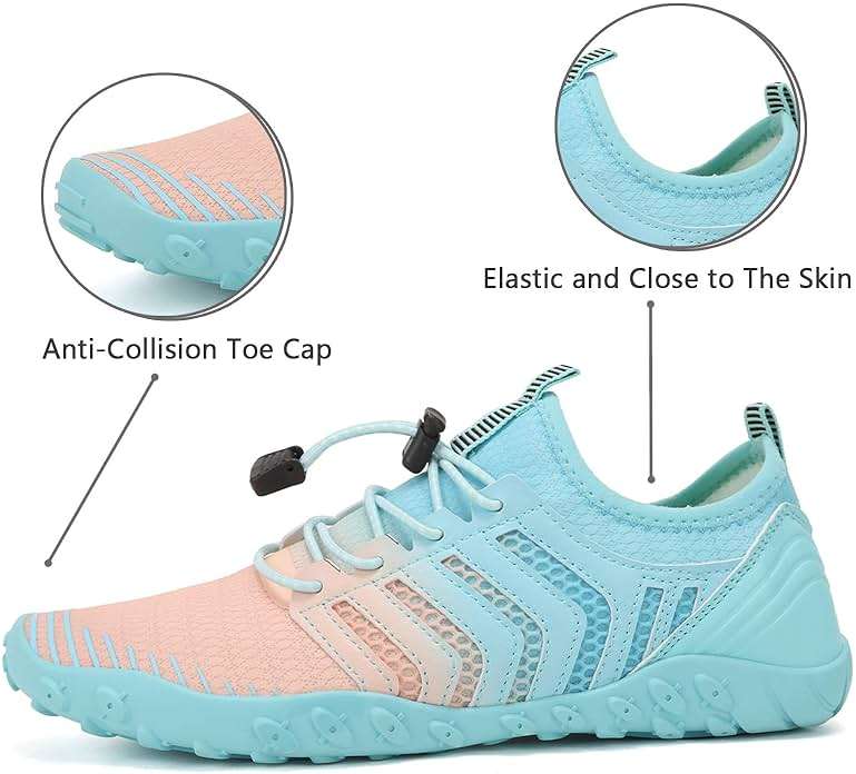 WateLves Water Shoes Mens Womens Barefoot Beach Swim Shoes Quick-Dry Aqua Socks Pool Shoes for Surf Yoga Water Aerobics - Image 7