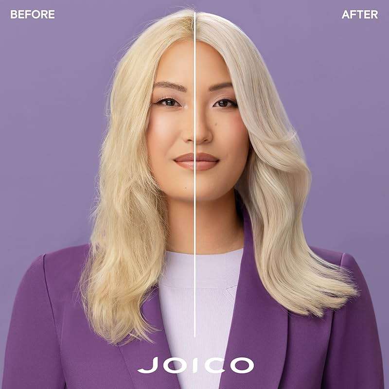 Joico Color Balance Purple Shampoo | For Cool Blonde or Gray Hair | Eliminate Brassy Yellow Tones | Boost Color Vibrancy & Shine | UV Protection | With Rosehip Oil & Green Tea Extract - Image 2
