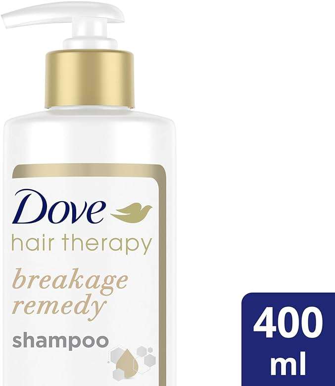Dove Hair Therapy Shampoo for Damaged Hair Breakage Remedy Hair Shampoo with Nutrient-Lock Serum 13.5 fl oz - Image 2