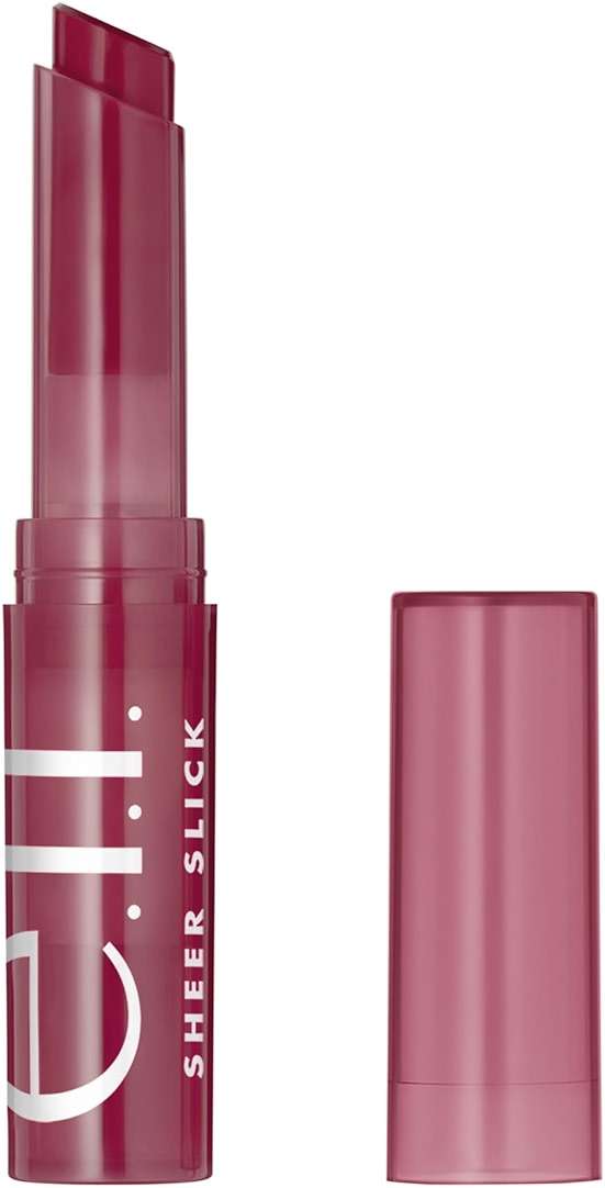 e.l.f. Sheer Slick Lipstick, Hydrating Lipstick For Sheer Color With A Shiny Finish, Infused With Vitamin E, Vegan & Cruelty-free, Black Cherry - Image 1