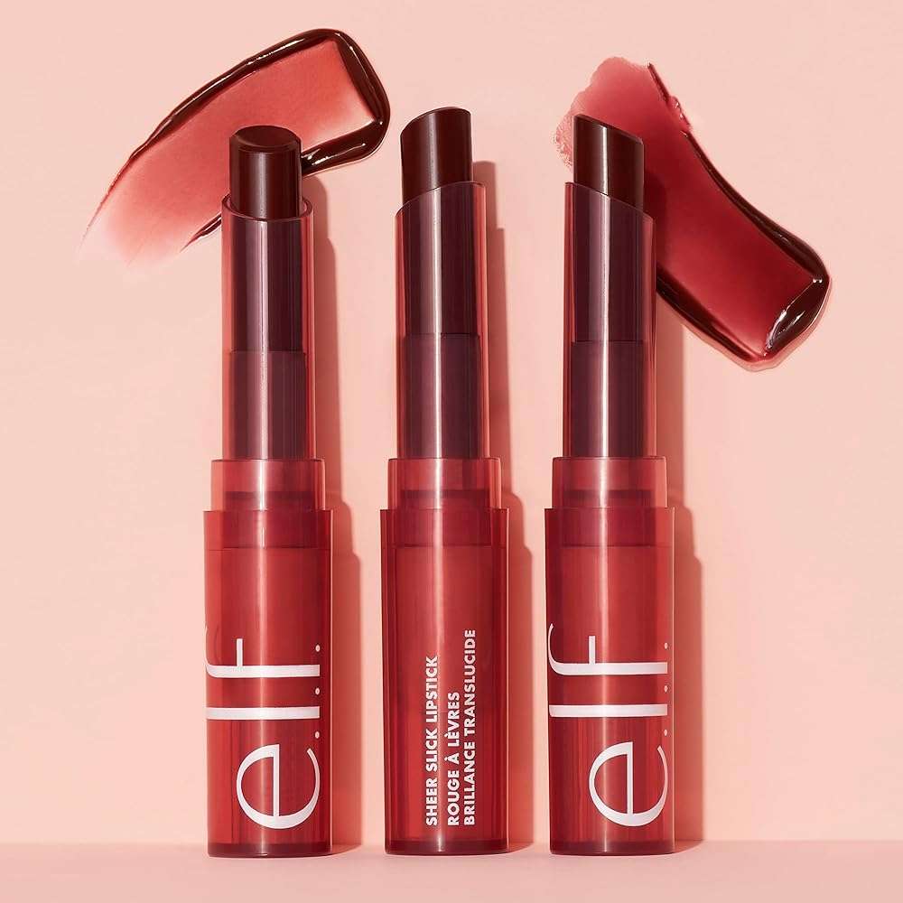 e.l.f. Sheer Slick Lipstick, Hydrating Lipstick For Sheer Color With A Shiny Finish, Infused With Vitamin E, Vegan & Cruelty-free, Black Cherry - Image 5