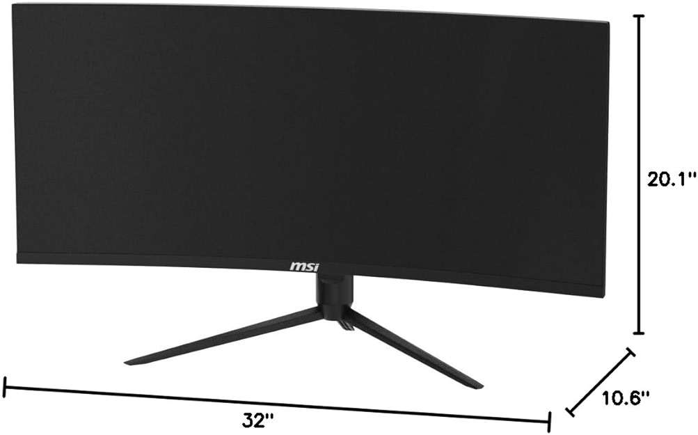 msi Optix MAG342CQR 34" Curved Gaming Monitor-3440 x 1440 (UWQHD), 1500R Curvature, 144Hz Refresh Rate, 1ms Response Time, AMD Adaptive Sync, Tilt/Swivel/Height/Pivot Adjustment - Black - Image 8