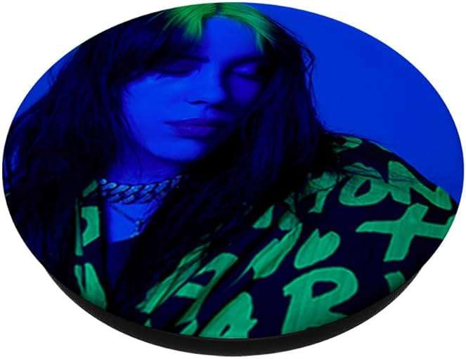 Official Billie EIlish Downward Glance Photo PopSockets Standard PopGrip - Image 2