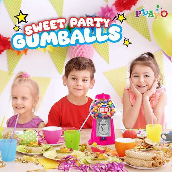 PlayO Gumballs for Gumball Machine - Refill Bubble Gum 20-Ounce - Carton of Double Bubble Assorted Gum Ball Candies -Kosher - Image 3