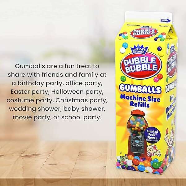 PlayO Gumballs for Gumball Machine - Refill Bubble Gum 20-Ounce - Carton of Double Bubble Assorted Gum Ball Candies -Kosher - Image 6