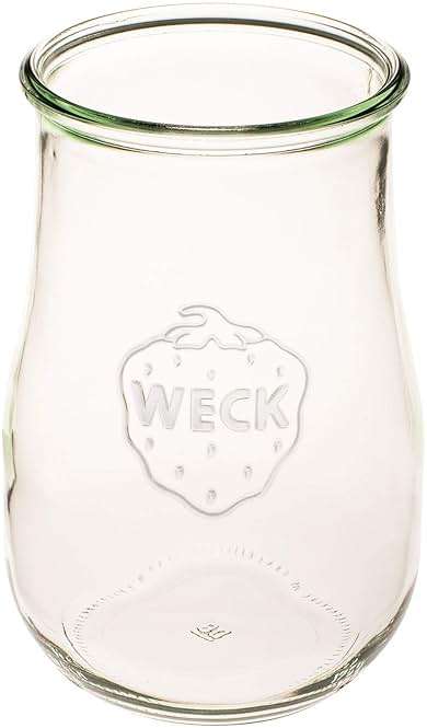 Weck Jars -50.7 fl oz Weck Tulip Jars 1.5 Liter - Large Glass Jars for Sourdough - Starter Jar with Glass Lid with Wide Mouth Suitable Canning and Storage 1 Jar with Wood Lid 59.2 fl. oz - Image 6