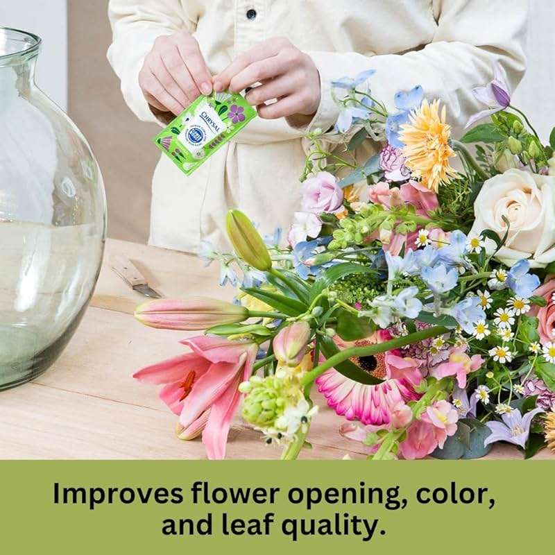 Chrysal Clear Flower Food Packets – Single Packet – Flower Arrangements & Bouquets – Fresh Flower Arrangements Florist Floral Supplies - 100 Ct-5g/.5 Liter (100 Packets) - Image 8