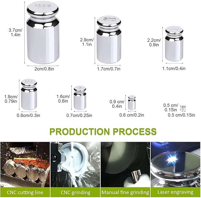 7 PCS Calibration Weights, Scale Weight Set 1g 2g 5g 10g 20g 50g 100g, Carbon Steel Small Weight for Digital Scale, Gram Scale Balance, Jewelry Scale (Silver) - Image 2