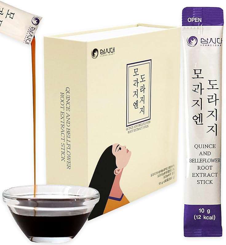 SamSiDae Korean Bellflower Root Juice with Pear & Quince (10ml X 30 Pouches) – Naturally Sweet, Fiber-Rich Drink for Daily Wellness - Image 1