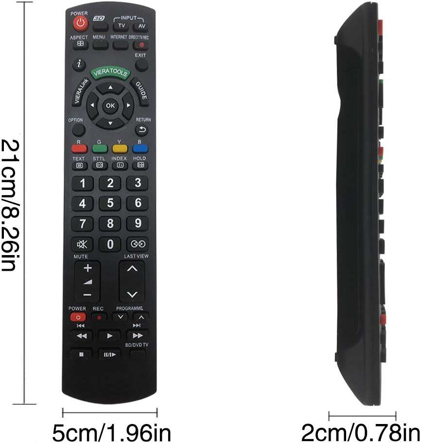 Universal Remote Control for Panasonic TV Remote Control Works for All Panasonic Plasma Viera HDTV 3D LCD LED TV/DVD Player/AV Receiver - No Program Needed - Image 5