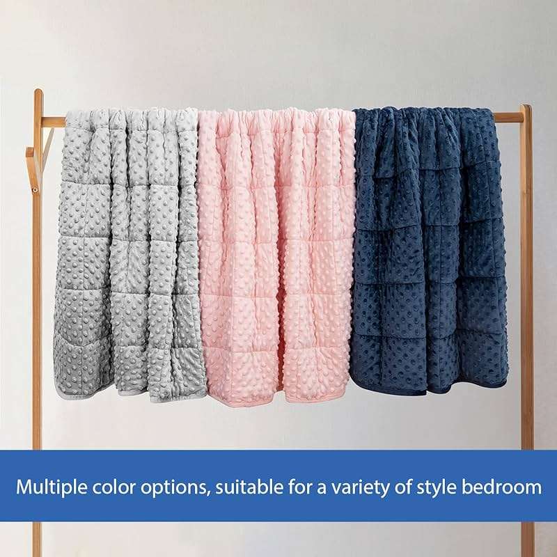 Huloo Sleep Weighted Blanket Twin 15lbs for Adult(48"×78",Gray) Breathable Soft Minky Weighted Throw Blanket for All Season,Heavy Blanket with Premium Glass Beads - Image 6