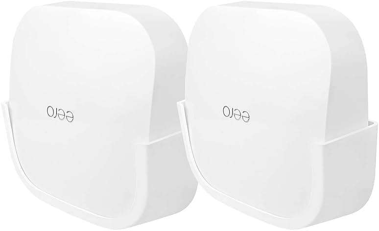 𝗛𝘂𝗮𝗳𝗹𝘆 2Pcs Screwless Wall Mount Bracket for Eero Pro 6 WiFi, VHB Stick On Holder, Strong Adhesive Holder, No Tools No Drilling No Hole - Image 1
