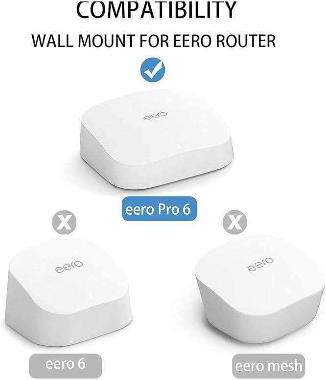 𝗛𝘂𝗮𝗳𝗹𝘆 2Pcs Screwless Wall Mount Bracket for Eero Pro 6 WiFi, VHB Stick On Holder, Strong Adhesive Holder, No Tools No Drilling No Hole - Image 4