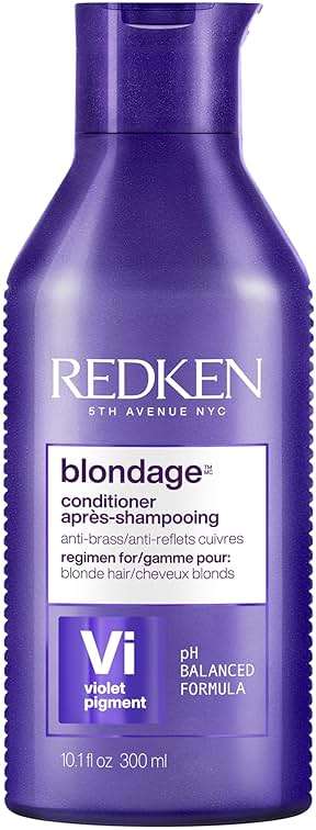Redken Blondage Color Depositing Purple Conditioner For Blonde Hair - Tones & Moisturizes Brassy Hair - Image 1