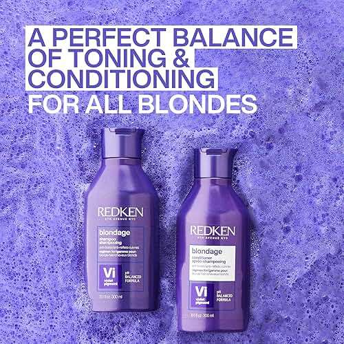 Redken Blondage Color Depositing Purple Conditioner For Blonde Hair - Tones & Moisturizes Brassy Hair - Image 5