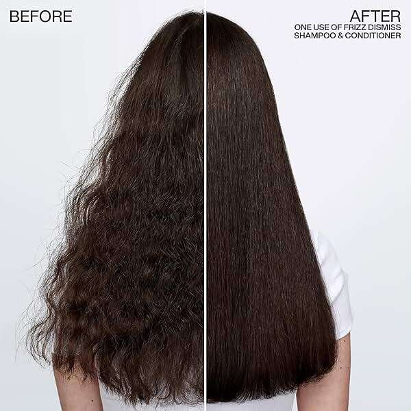 Redken Frizz Dismiss Shampoo For Frizzy Hair - Provides Smoothness & Shine, Weightless Frizz Control, Sulfate-Free - Image 3