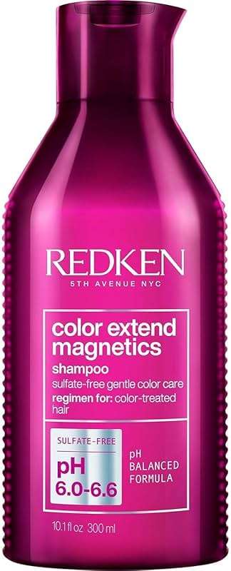 Redken Color Extend Magnetics Shampoo For Color-Treated Hair - Gently Cleanses & Protects Color, With Amino Acid, Sulfate-Free Shampoo - Image 1