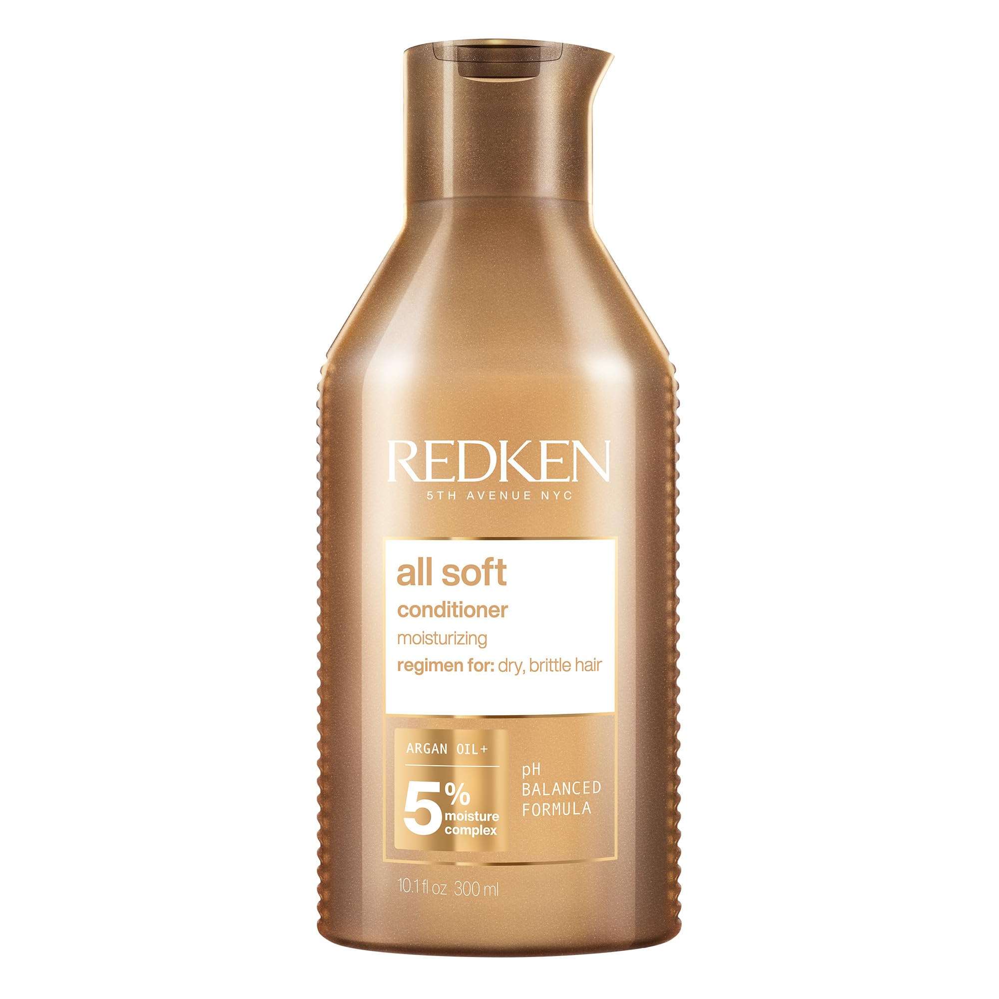 Redken All Soft Conditioner - Moisturizes & Hydrates Dry, Brittle Hair, Softens, Smooths & Adds Hair Shine, Conditioner & Detangler - Image 1